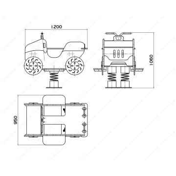 Качалка на пружине Квадроцикл