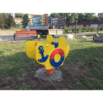 Качалка на пружине Лодочка