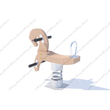 Качалка на пружине Лошадь ЭКО Вуд