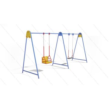 Качели Двойные ⌀32 Микс на цепях