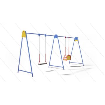 Качели Двойные ⌀32 Микс на цепях