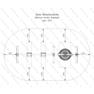 Качели Тройные Кб Фортуна с Гнездом Усил