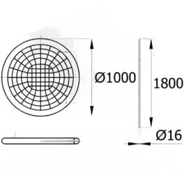 Качели Сиденье Гнездо эконом 100 см на канатах