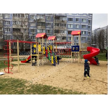 Горка пластиковая винтовая