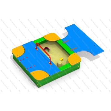 Песочница с крышкой и уголками