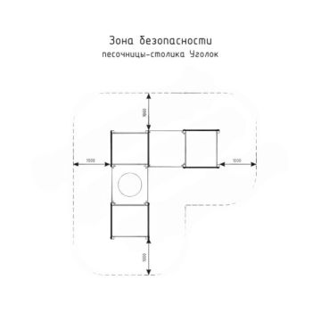 Песочница-столик уголок