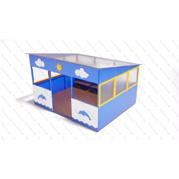 Теневой навес игровой Дельфин Панорама 20 м2