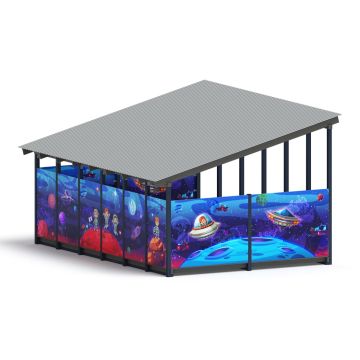 Теневой навес Космос №11 24 м2