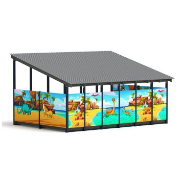 Теневой навес Дино №14 24 м2