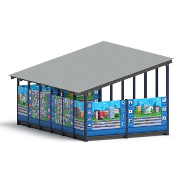 Теневой навес ДПС №15 24 м2