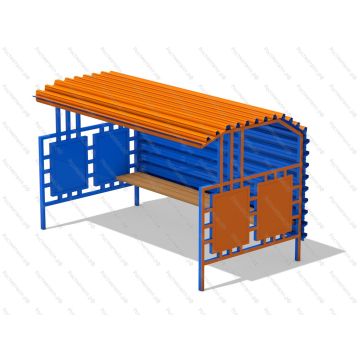 Автобусная остановка Волна 4м профлист