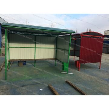 Автобусная остановка Стандарт 3м крыша профнастил