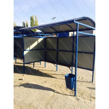 Автобусная остановка  Стандарт 3м две стенки профнастил