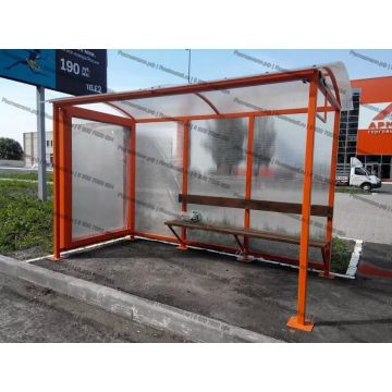 Автобусная остановка Реклама 3,5м сот. и мон. карбонат