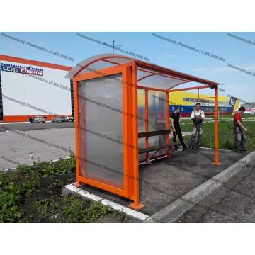 Автобусная остановка Реклама 3,5м сот. и мон. карбонат