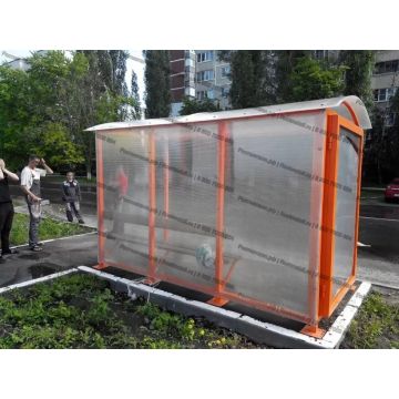 Автобусная остановка Реклама 3,5м сот. и мон. карбонат