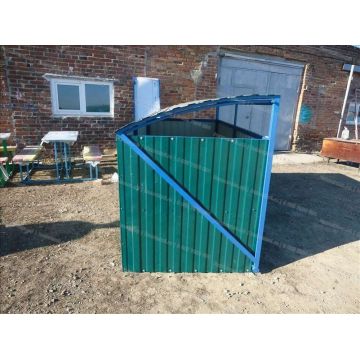 Контейнерная площадка для мусора с опрокидывающимся верхом на 3 контейнера