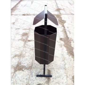 Урна Классика 20л с крышкой бронза