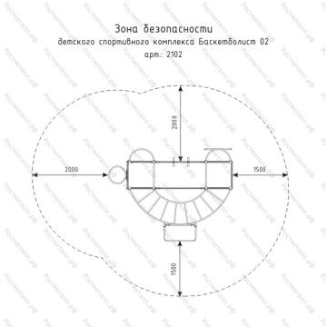 Детский спортивный комплекс Баскетболист 02