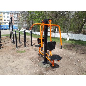 Тренажер уличный Жим от груди + верхняя тяга КВ