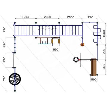 Спортивный комплекс для занятия воркаутом Мега