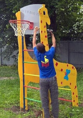 монтаж детских площадок