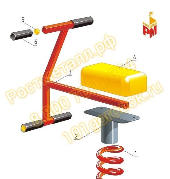 Схема сборки качалки